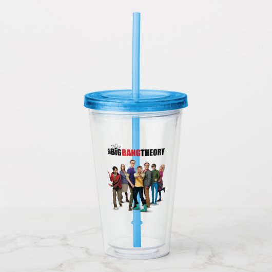 De Big Bang Theory Karakters Acryl Drinkbeker (Voorkant)