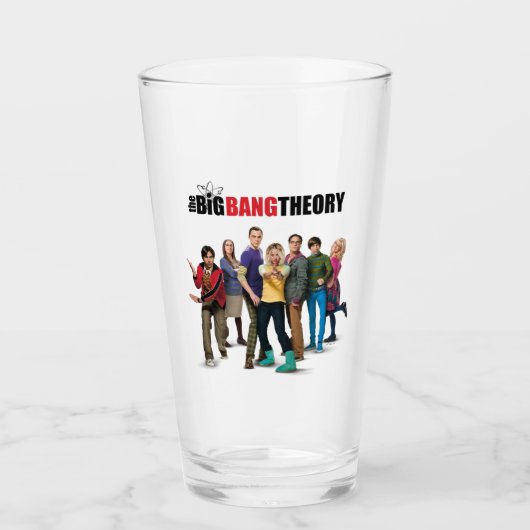 De Big Bang Theory Karakters Glas (Voorkant)