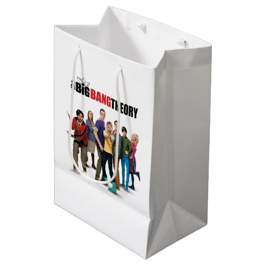 De Big Bang Theory Karakters Medium Cadeauzakje (Voorkant Gekanteld)