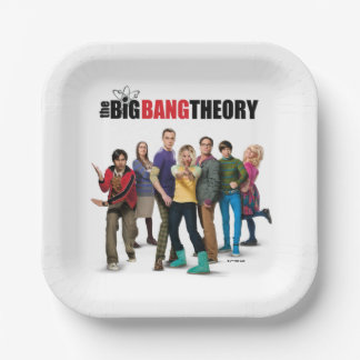 De Big Bang Theory Karakters Papieren Bordje