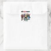 De Big Bang Theory Karakters Vierkante Sticker (Tas)