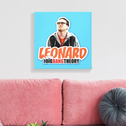 De Big Bang Theory | Leonard Canvas Afdruk (Insitu (Woonkamer))