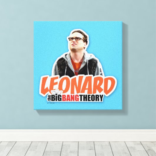 De Big Bang Theory | Leonard Canvas Afdruk (Insitu (Houten vloer))