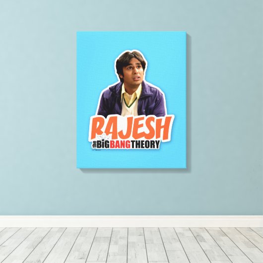 De Big Bang Theory | Rajesh Canvas Afdruk (Insitu (Houten vloer))