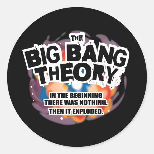 De Big Bang Theory Ronde Sticker (Voorkant)