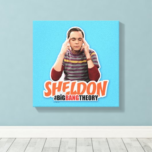De Big Bang Theory | Sheldon Canvas Afdruk (Insitu (Houten vloer))