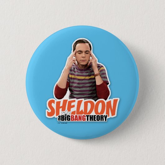 De Big Bang Theory | Sheldon Ronde Button 5,7 Cm (Voorkant)