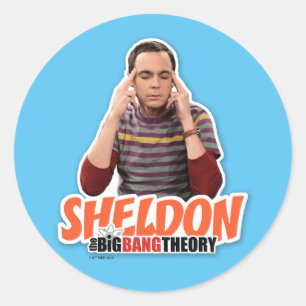De Big Bang Theory   Sheldon Ronde Sticker