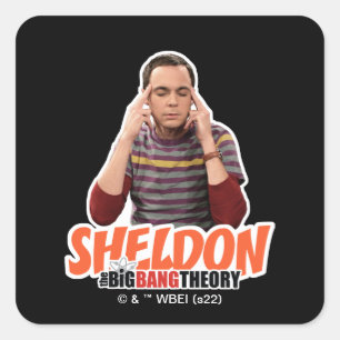 De Big Bang Theory   Sheldon Vierkante Sticker