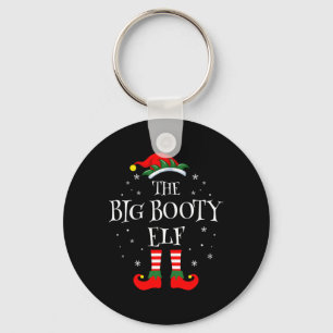 De Big Booty Elf kerstfamilie Matching Group Sleutelhanger