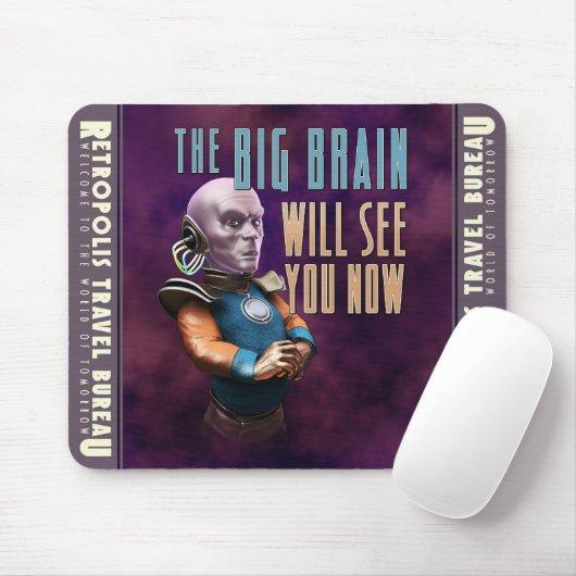 De Big Brain zal je nu Muismat zien (Met muis)