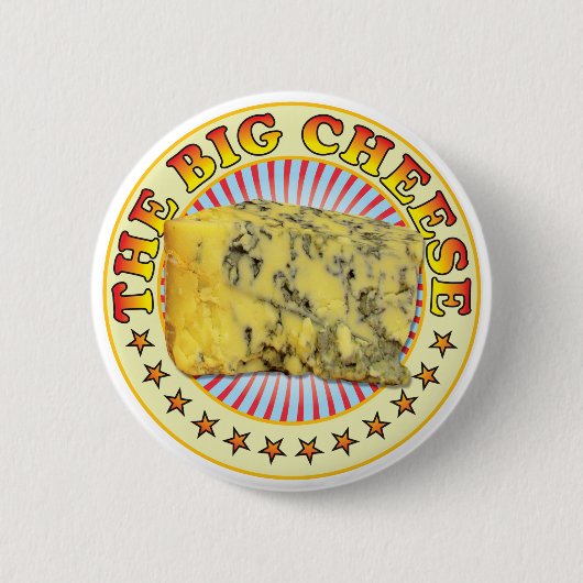 De Big Cheese v2 Ronde Button 5,7 Cm (Voorkant)