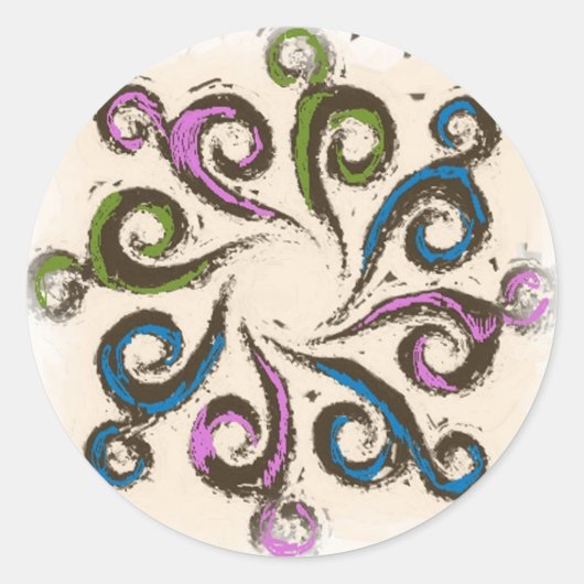 De Big Curl Sticker (Voorkant)