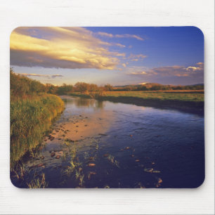De Big Hole rivier bij eindelijk licht bij Jackson Muismat