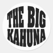 De Big Kahuna Ronde Sticker (Voorkant)