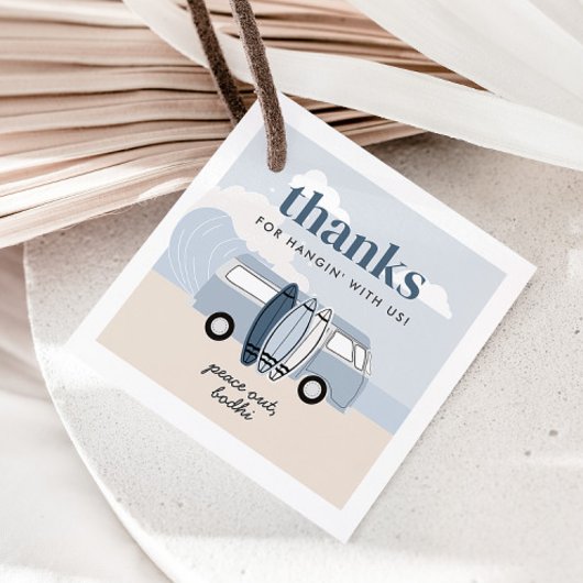 De Big One Boys Beach Surf Verjaardag Bedankjes Labels