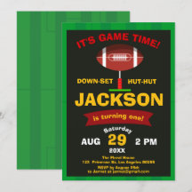 De Big One Football Field Sport Game Boy Birthday