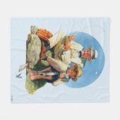 De Big One vangen Fleece Deken (Voorkant (Horizontaal))