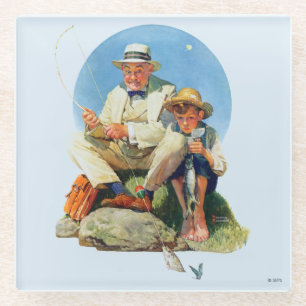 De Big One vangen Glazen Onderzetter