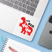 DE BIG PUM PUI = Vat in de Thaise taal Sticker (Laptop met iPhone)