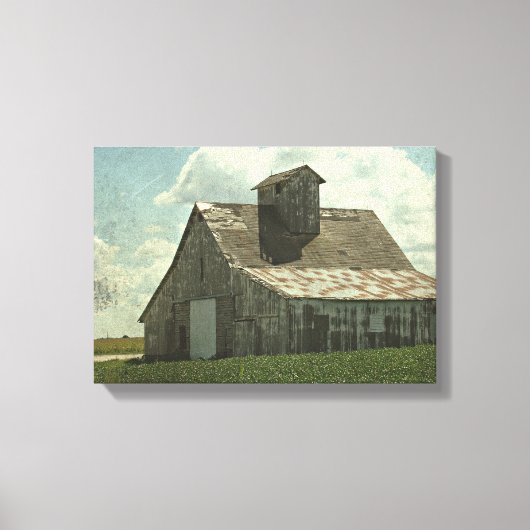 De Big White Barn Canvas Afdruk (Voorkant)