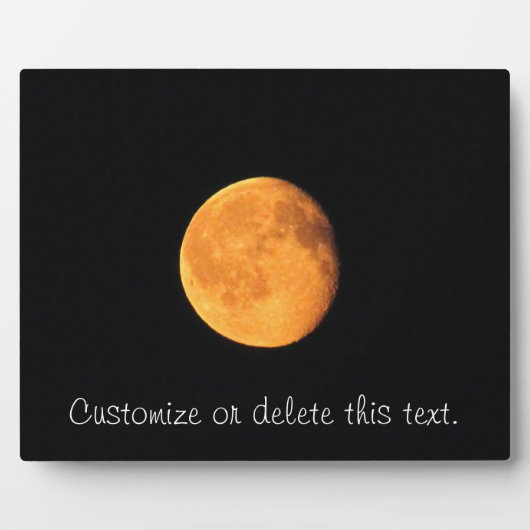 De Big Yellow Moon;  Fotoplaat (Voorkant)