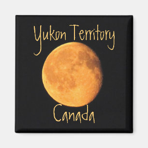 De Big Yellow Moon; Yukon Territory, Canada Magneet