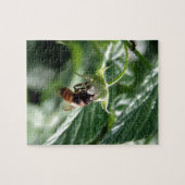 De bij op de frambozen Struik Legpuzzel (Horizontaal)