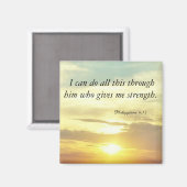 De Bijbel Filippenzen 4:13 magneet (Voorkant / Achterkant)