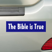 De bijbel is waar bumpersticker (Op auto)