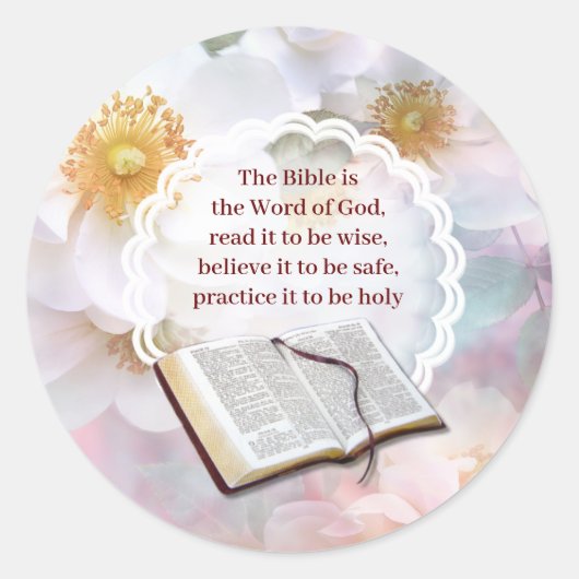 De Bijbel onze gids boek Ronde Sticker (Voorkant)