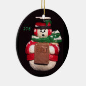 DE BIJBEL SNEEUWMAN 2018 VERZAMELBAAR ORNAMENT (Rechts)