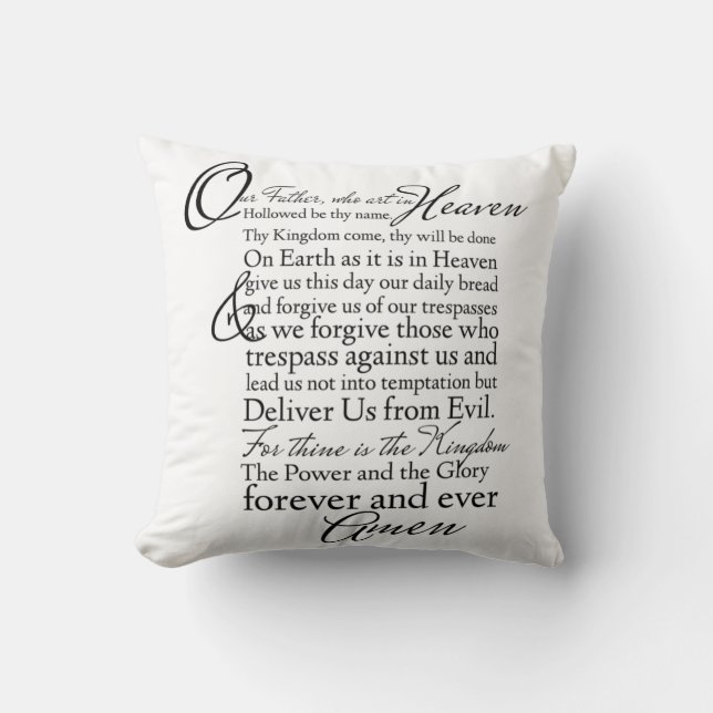 De Bijbel Verse Pillow van de Manuscript van het L Kussen (Voorkant)