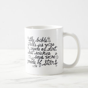 De bijbel vertelt ons dat we van vuil gemaakt zijn koffiemok