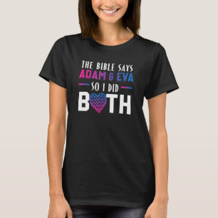 De Bijbel zegt Adam & Eva dus deed ik beide T-shirt