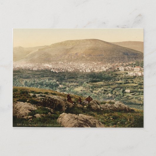 De bijbelse stad Shechem (Nablus) Briefkaart (Voorkant)
