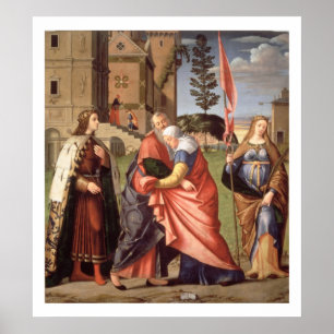 De bijeenkomst bij de Golden Gate met Saints, 1515 Poster