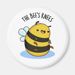 De bijen Knees Funny Bumble Bee Pun Magneet