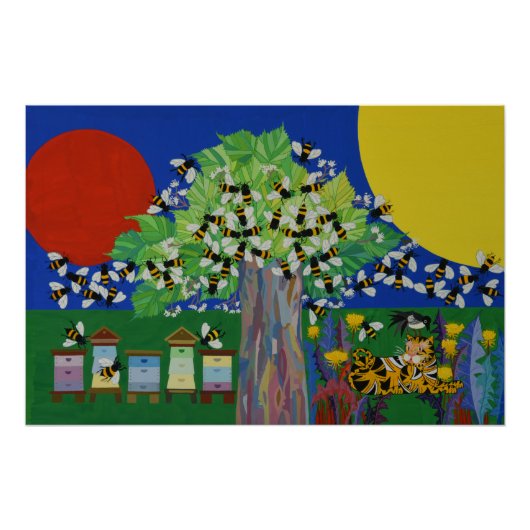 De bijenboom perfect poster (Voorkant)
