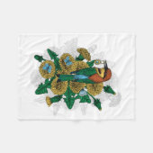 De bijeneter met de gouden hanger fleece deken (Voorkant (Horizontaal))