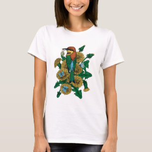 De bijeneter met het gouden hangertje t-shirt