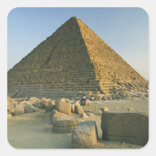 De bijna 5000 2 Pyramiden van Giza Vierkante Sticker