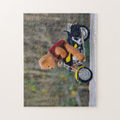De biker - Teddy - Legpuzzel (Verticaal)