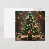 De biljartboom feestdagenkaart (Voorkant / Achterkant)