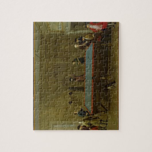 De Billiard Room (olie op doek) Legpuzzel (Verticaal)