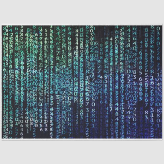 De Binaire Code van de Matrijs van de technologie  Tissuepapier (Voorkant)