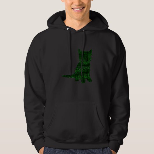 De Binaire Mannen van de Codeur van de Cat van de Hoodie (Voorkant)