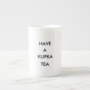 De Binge Media Kupka Tea Cup Porselein Kop
