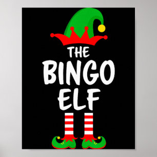 De Bingo Elf Overeenkomstige Familie Kerstmis Poster