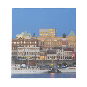 De binnenhaven in Victoria British Columbia Notitieblok